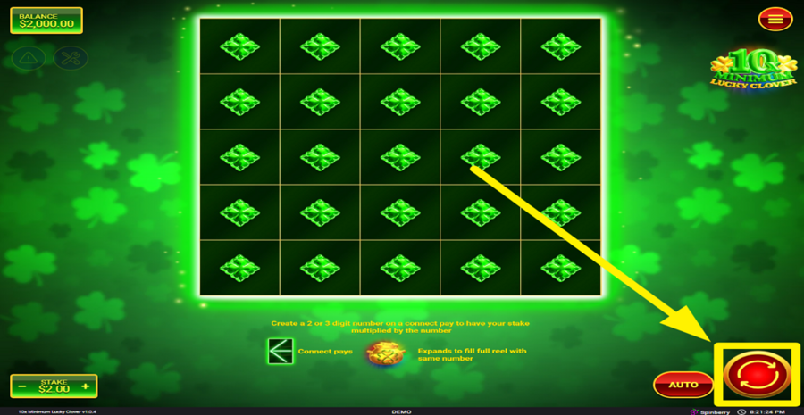 10x Minimum Lucky Clover Spin
