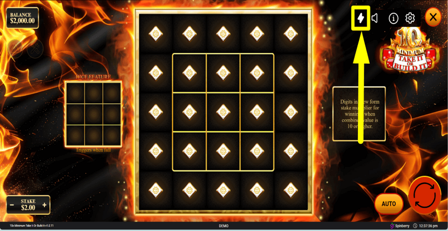 10x Minimum Take It Or Build It Turbo Feature