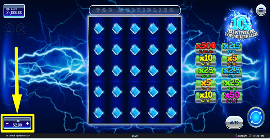 10x Minimum Top Multiplier Bet Value