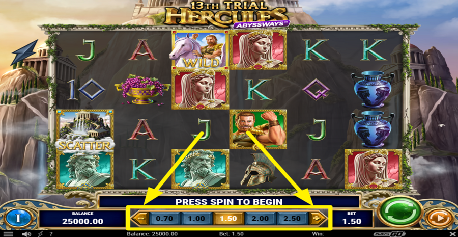 13th Trial Hercules Abyssways Adjust Bet