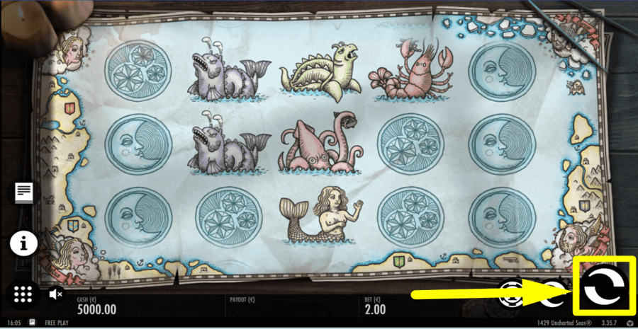 1429 Uncharted Seas Spin Button