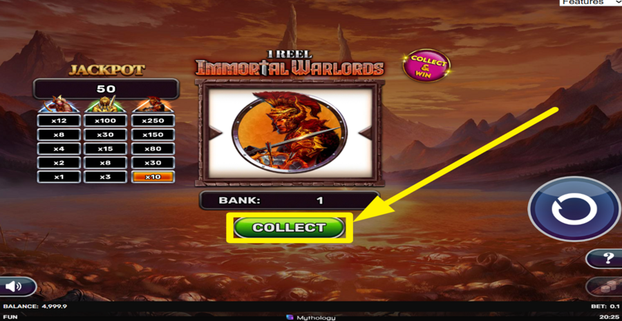 1 Reel Immortal Warlords Collect