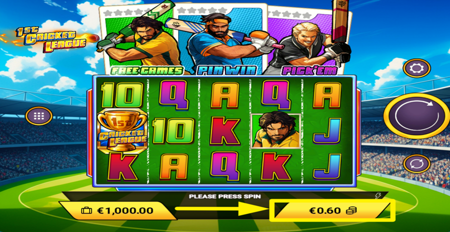 1st Cricket League Adjust Bet