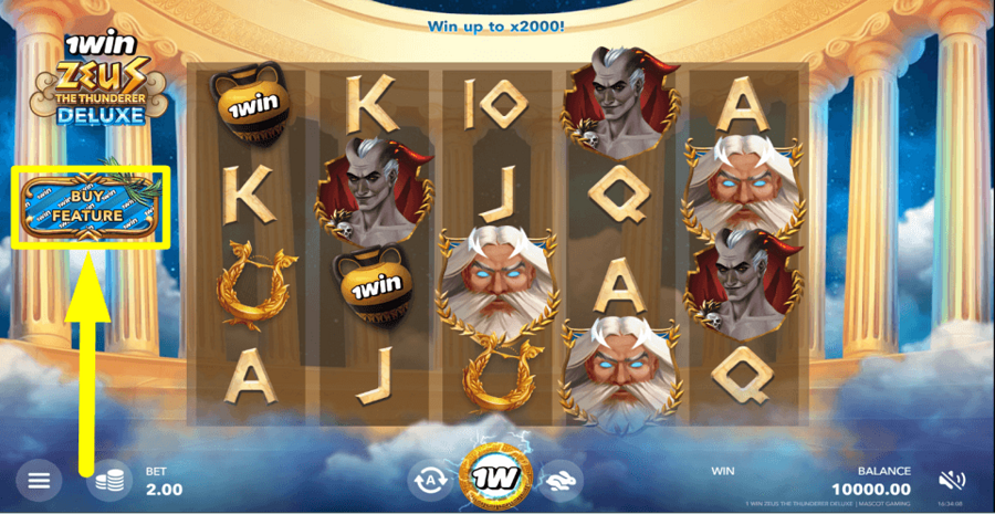1win Zeus The Thunderer Deluxe Buy Feature
