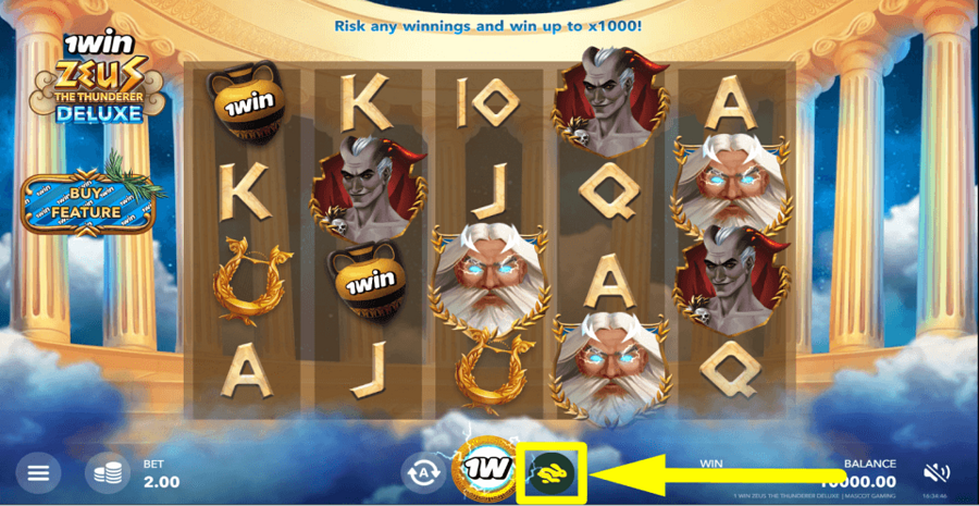1win Zeus The Thunderer Deluxe Turbo Feature