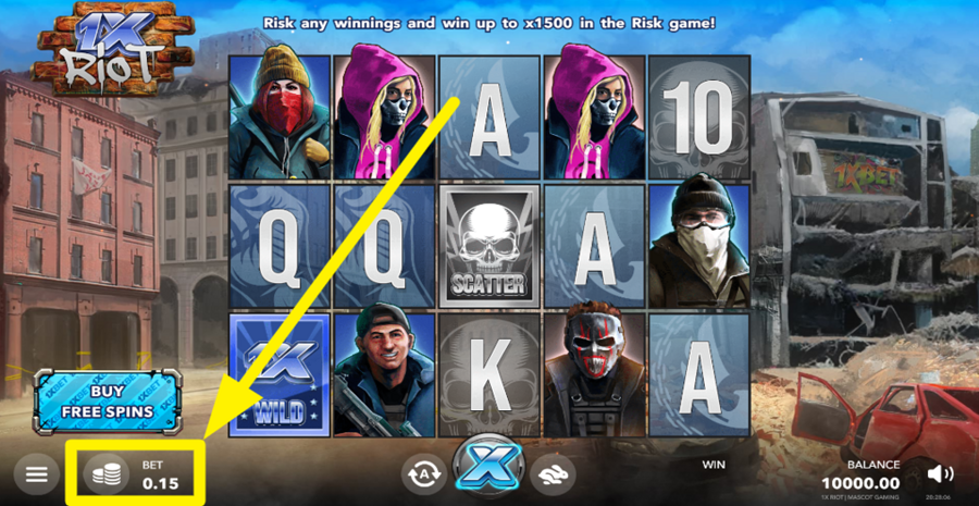 1x Riot Adjust Bet