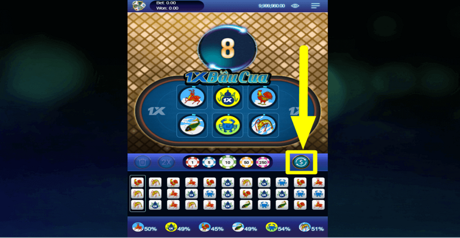1xbau Cua Rebet Button