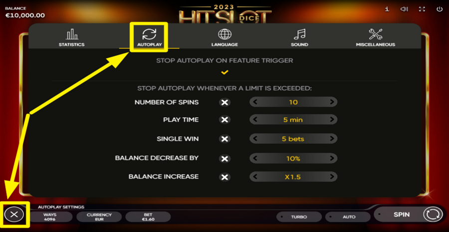 2023 Hit Slot Dice Autoplay