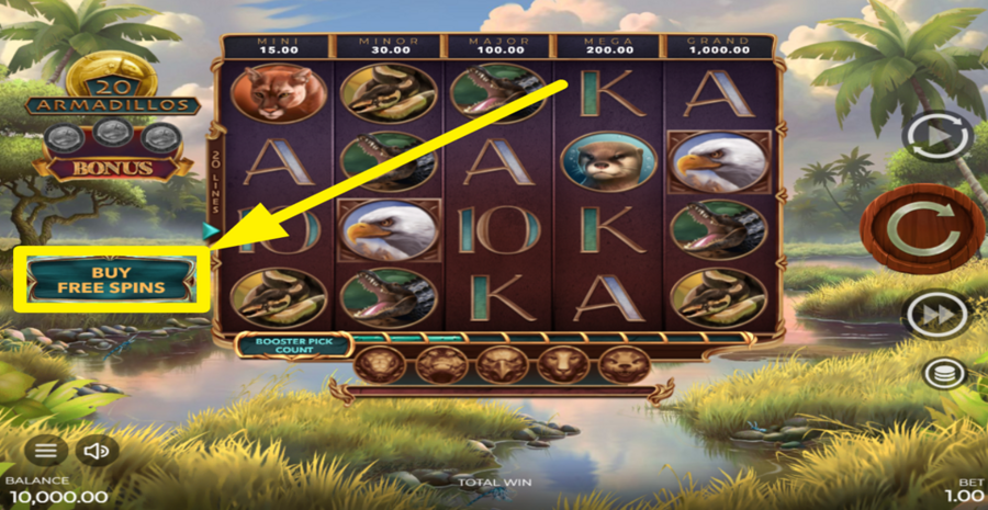 20 Armadillos Buy Bonus