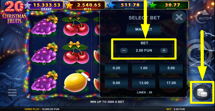 20 Christmas Fruits Bet Value