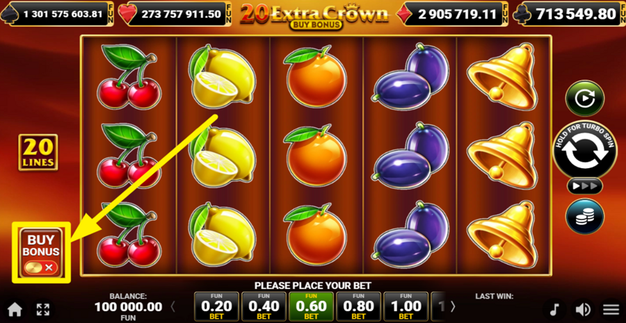 20 Extra Crown Buy Bonus Buy Bonus
