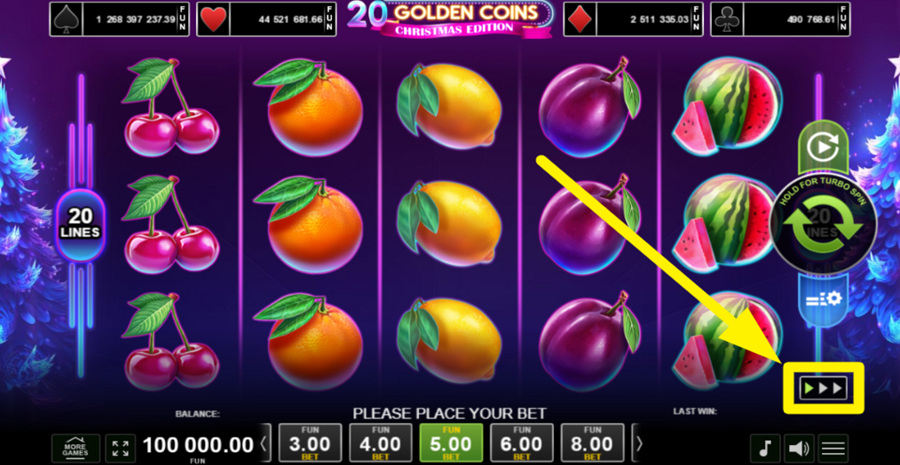 20 Golden Coins Christmas Edition Turbo
