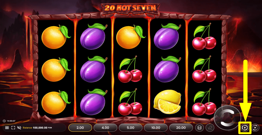 20 Hot Seven Turbo Feature