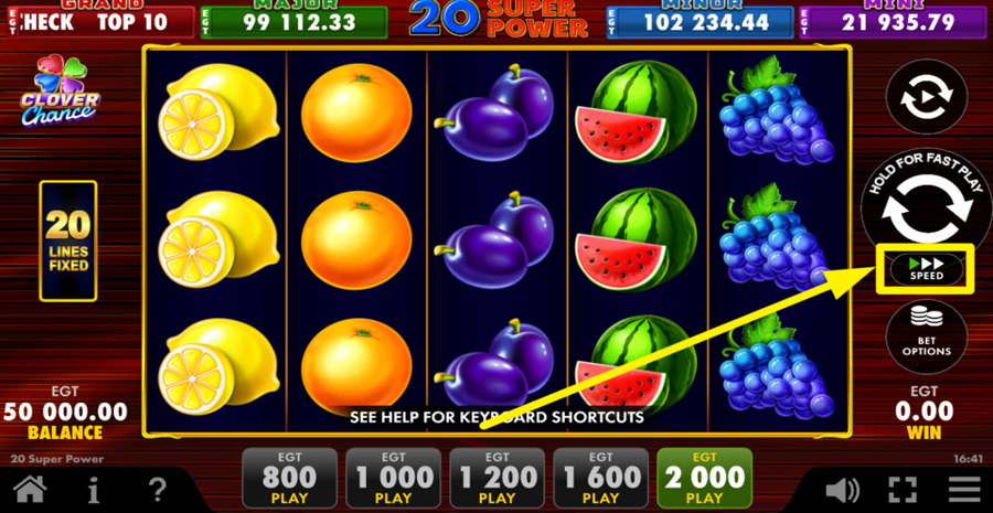 20 Super Power Clover Chance Turbo