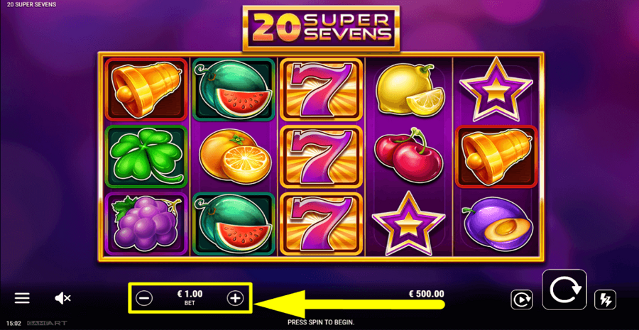 20 Super Sevens Bet Value