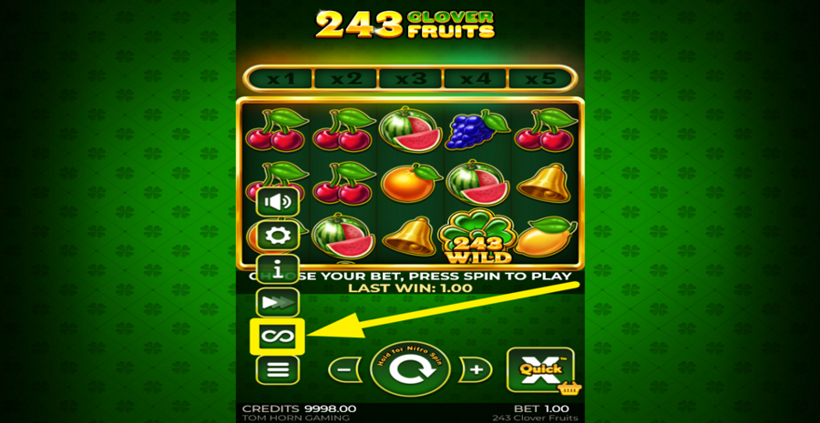 243 Clover Fruits Autoplay