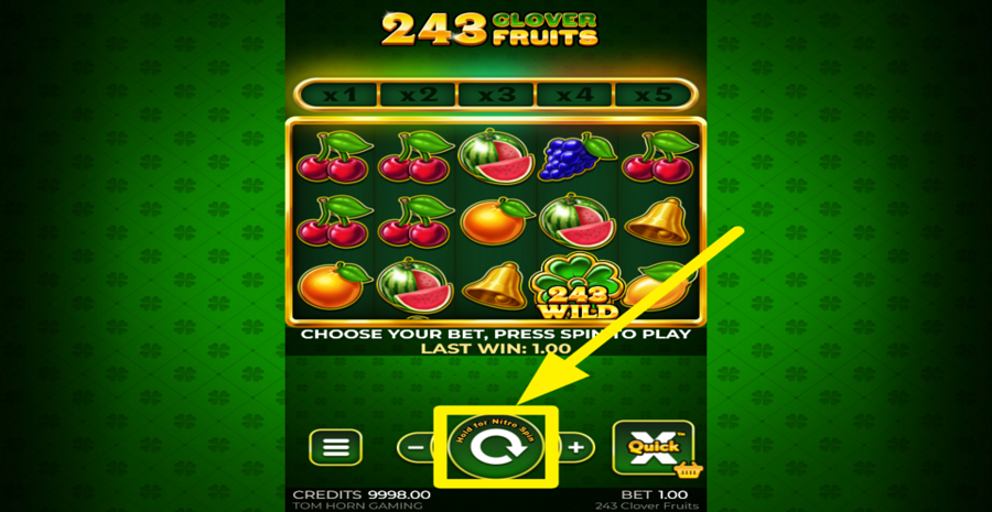 243 Clover Fruits Spin