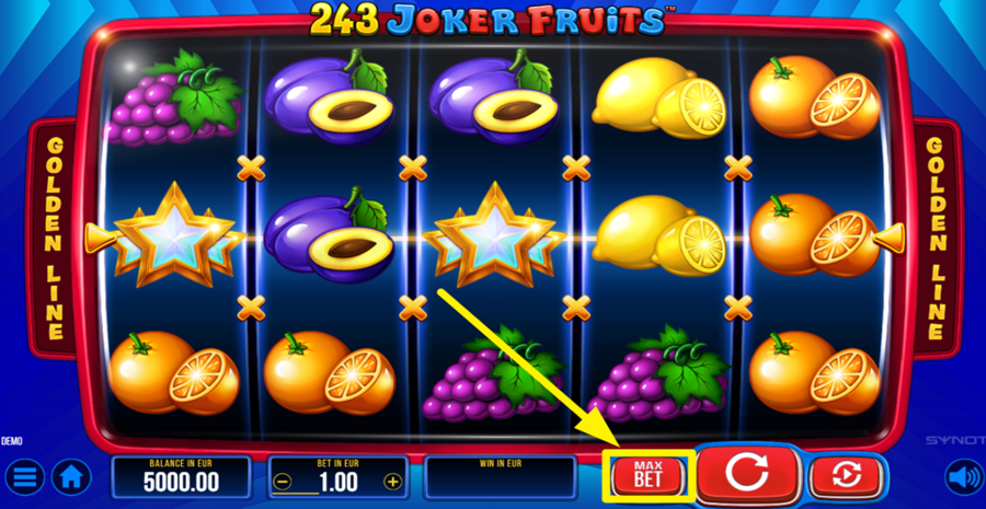 243 Joker Fruits Max Bet