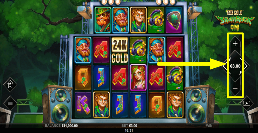 24k Gold Shamrock On Bet Value