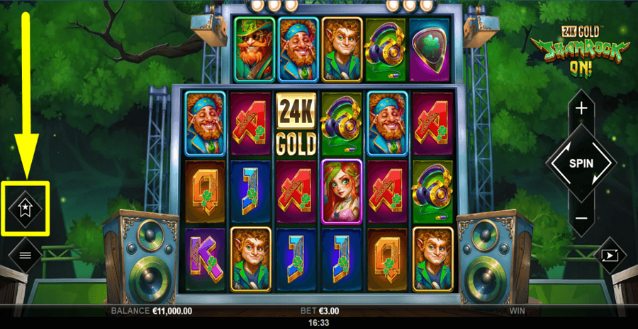 24k Gold Shamrock On Buy Feature