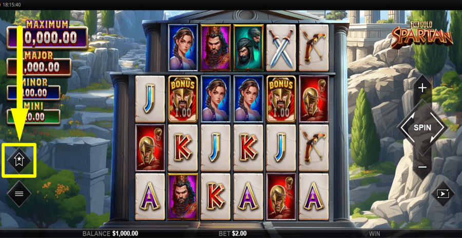 24k Gold Spartan Buy Feature