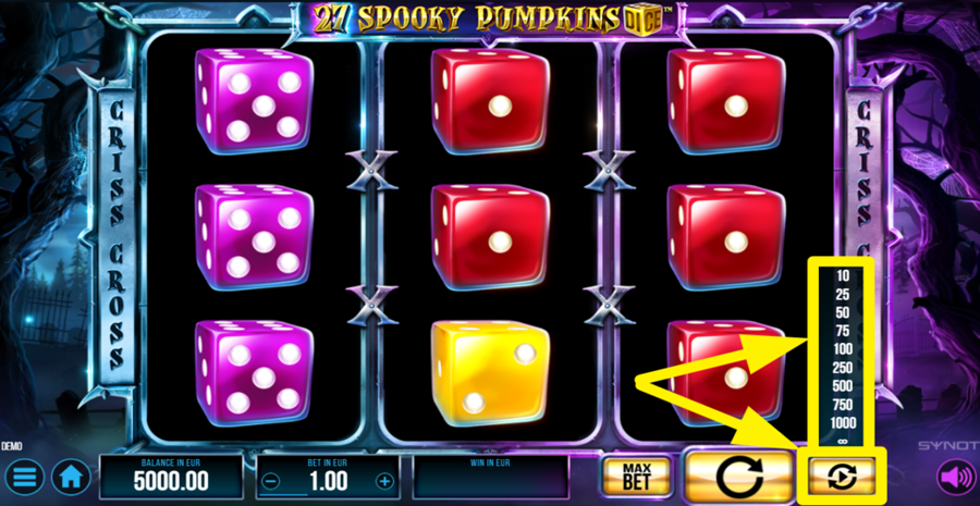27 Spooky Pumpkins Dice Autoplay