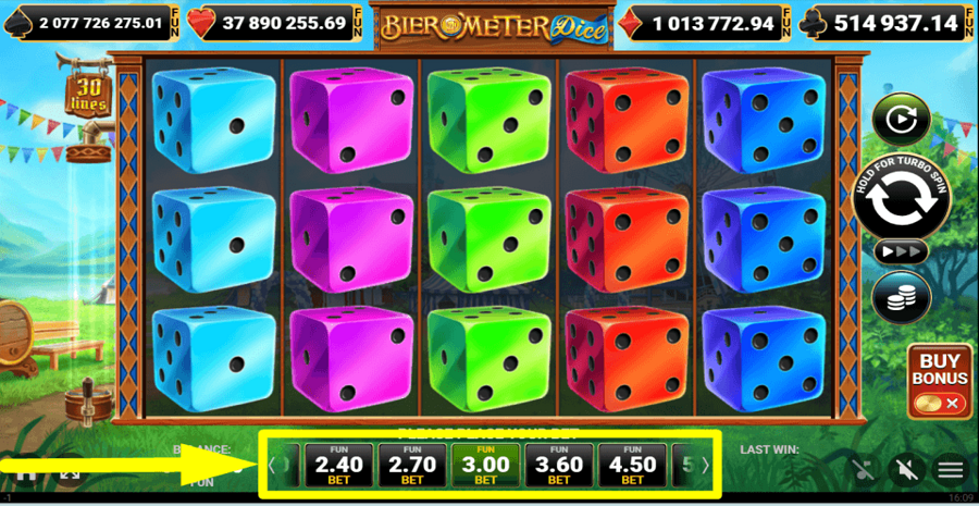 30 Bier O Meter Dice Bet Value
