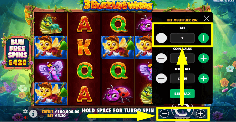 3 Buzzing Wilds Bet Value