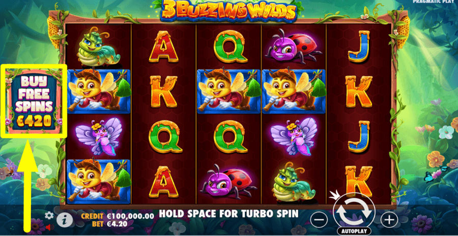 3 Buzzing Wilds Buy Feature