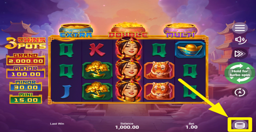 3 China Pots Adjust Bet