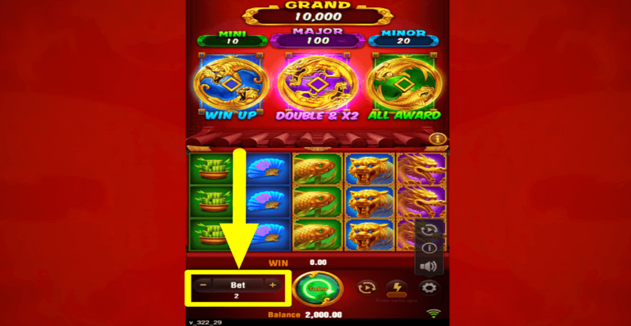 3 Coin Treasures 2 Bet Value