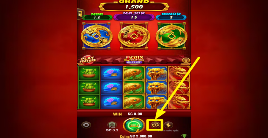 3 Coin Treasures Hold And Win Autoplay