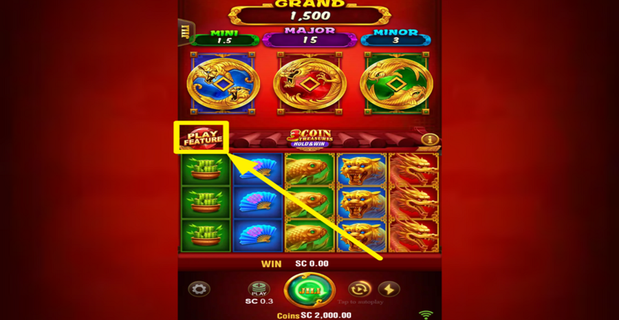 3 Coin Treasures Hold And Win Buy Bonus