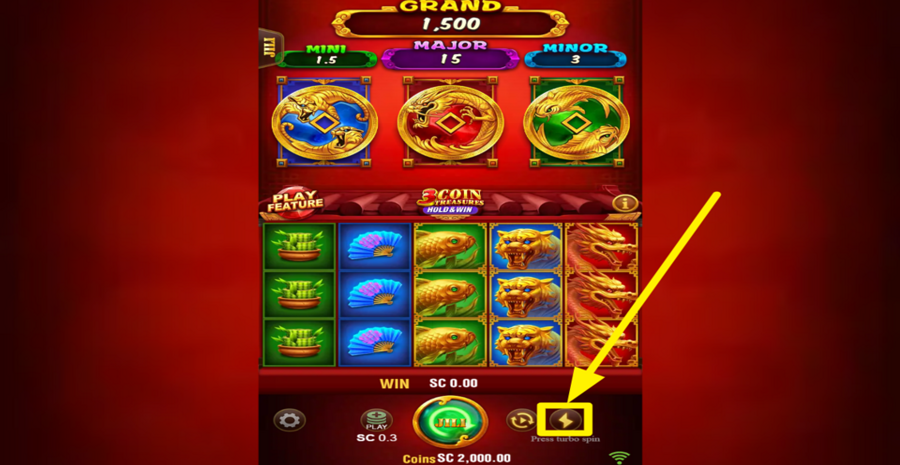 3 Coin Treasures Hold And Win Turbo
