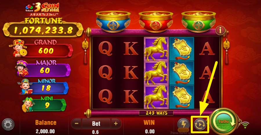 3 Coin Wild Horse Autoplay