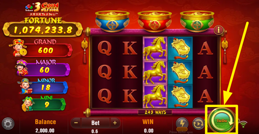3 Coin Wild Horse Spin
