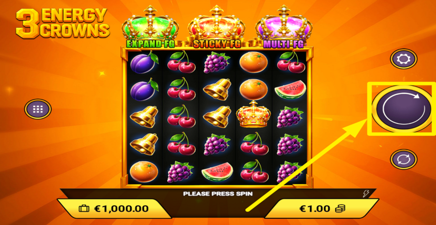 3 Energy Crowns Spin
