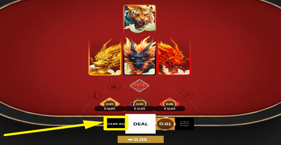 3 Headed Dragon Clear All