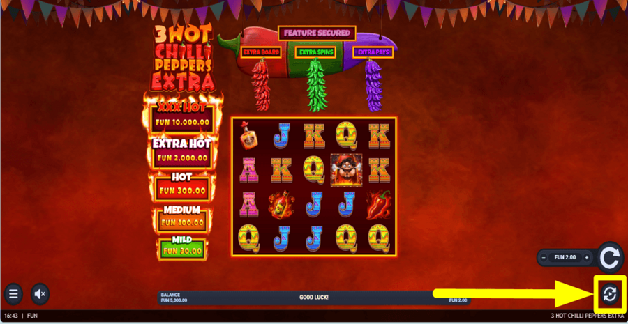 3 Hot Chilli Peppers Extra Autoplay Feature