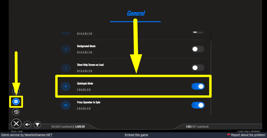 3 Hot Chilli Peppers Quick Spin Feature