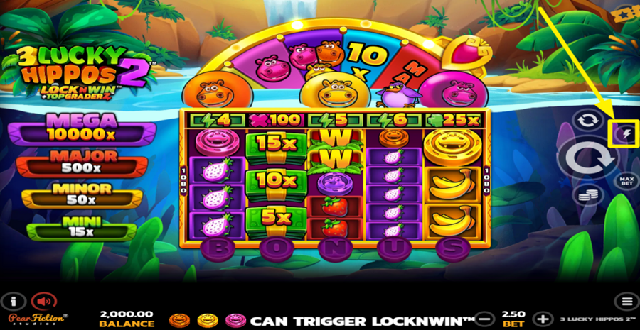 3 Lucky Hippos 2 Turbo