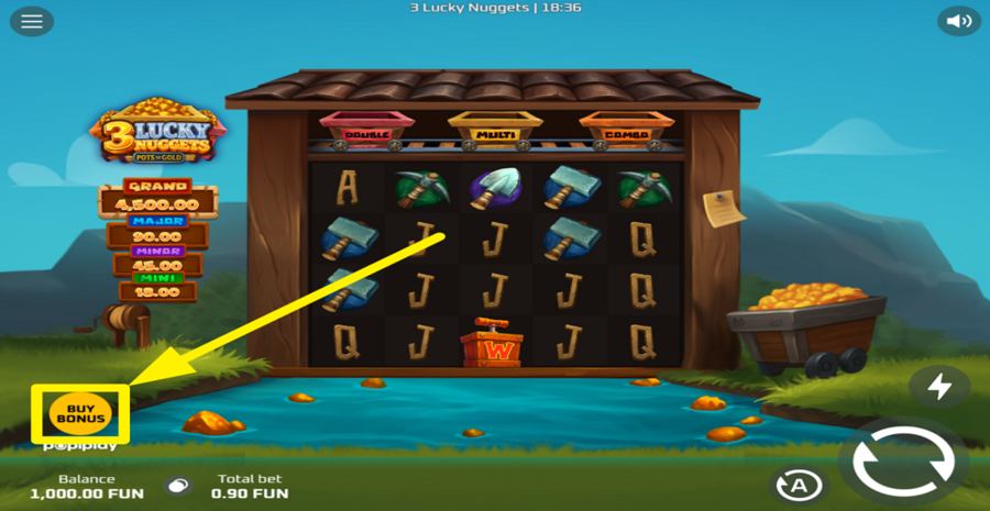 3 Lucky Nuggets Buy Bonus