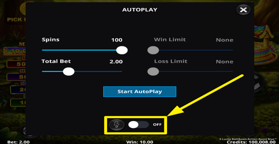 3 Lucky Rainbows Action Boost Max Turbo