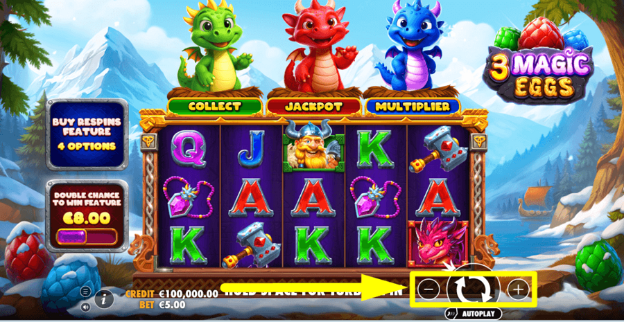 3 Magic Eggs Bet Value