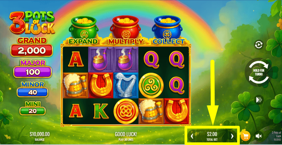 3 Pots Of Luck Bet Value