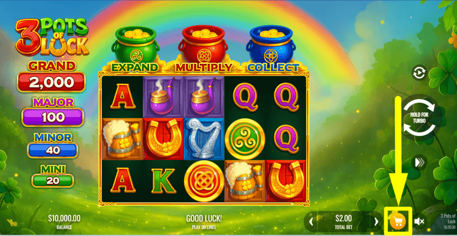 3 Pots Of Luck Buy Feature
