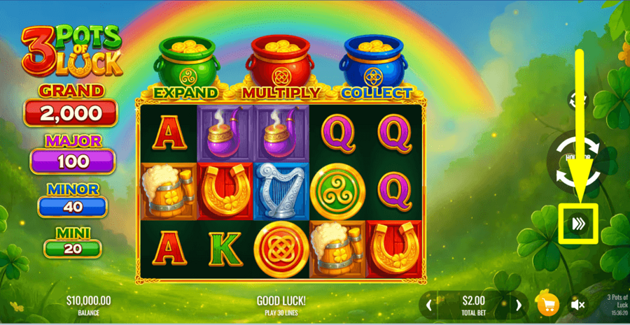 3 Pots Of Luck Turbo Feature