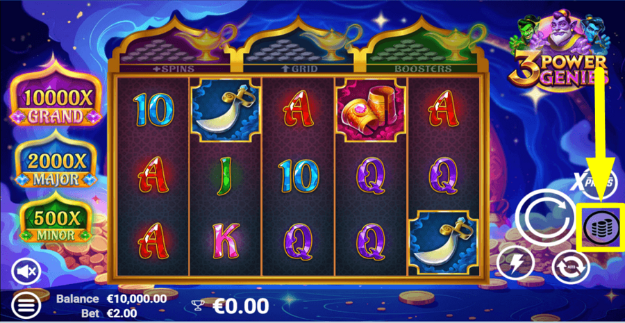 3 Power Genies Bet Value