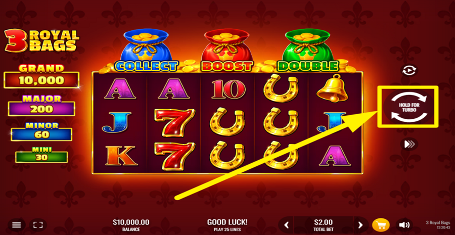 3 Royal Bags Spin