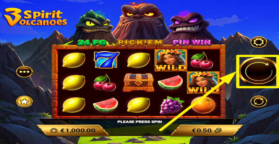 3 Spirit Volcanoes Spin